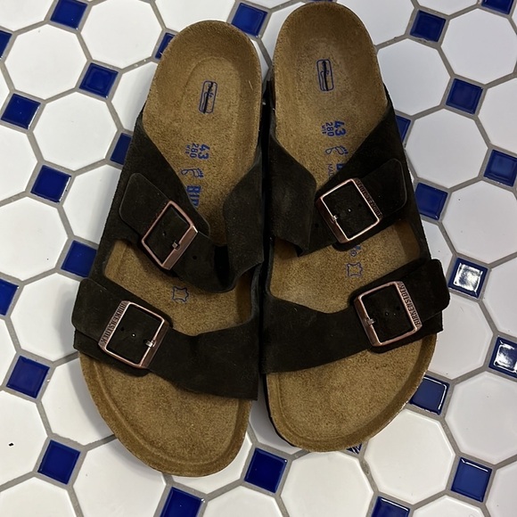 New Birkenstock Arizona Suede Leather Sandals Size 10 main image 8